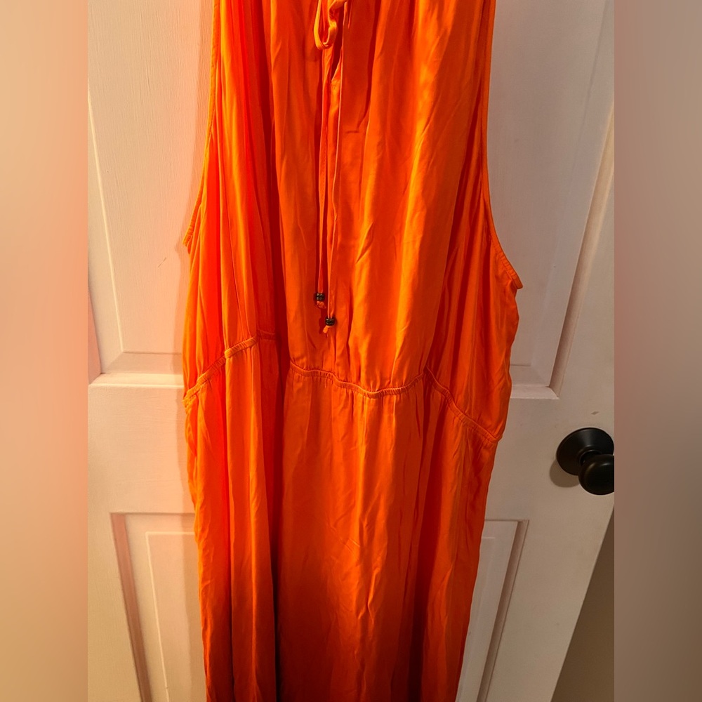 Knox Rose Plus Maxi Dress Orange Ombre Spaghetti-Strap 4X - Picture 6 of 11